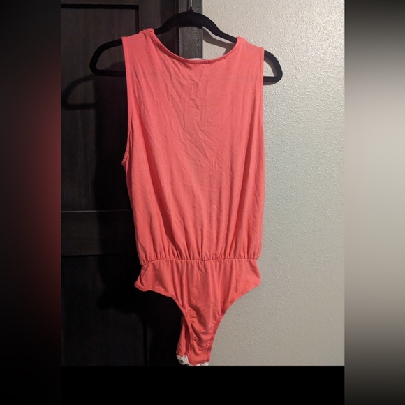 Faux wrap style tank bodysuit - Picture 2 of 5